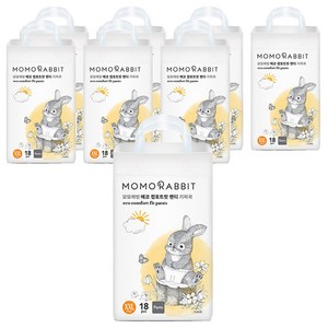모모래빗 에코컴포트핏 팬티기저귀 유아용, 점보형(2XL), 144매
