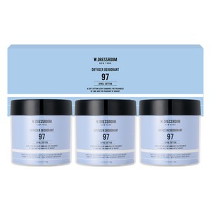 더블유드레스룸 No97 에이프릴 코튼 드레스&리빙 디퓨저 탈취제 본품, 110g, 3개