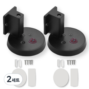 마터혼 현관문 자석 도어 스토퍼 세트 블랙, 2세트