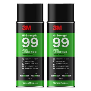 쓰리엠 고강도 99 스프레이 접착제 455ml, 2개