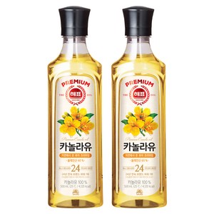 해표 카놀라유, 500ml, 2개