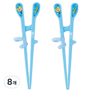 에디슨 뽀로로 2단계 오른손용 젓가락, 8개