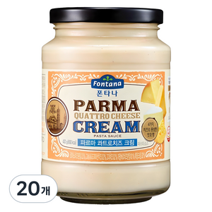 폰타나 파르마 콰트로치즈 크림 파스타소스, 430g, 20개