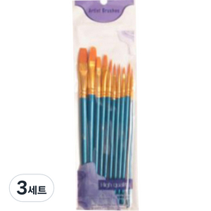 리라 유화용 브러쉬 세트 3, 3세트, 10종