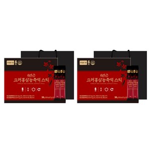 정원삼 6년근 고려홍삼 농축액 스틱 30개입 + 쇼핑백, 300g, 2세트