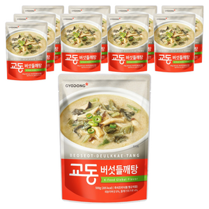 교동식품 버섯 들깨탕, 500g, 10개