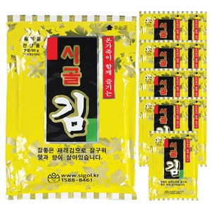 시골 시골김 전장김 골드 프리미엄, 60g, 10개