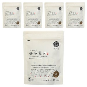 강고집 1초 육수완성 육수한포, 5개, 80g