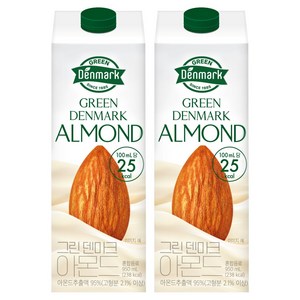 덴마크 그린 아몬드, 950ml, 2개