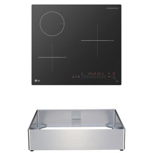 LG전자 디오스 하이브리드 인덕션 3구 + 케이스 15cm 세트 방문설치, 프리스탠딩, BEY3SRBLEA