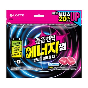 롯데웰푸드 졸음번쩍 에너지껌, 105g, 1개