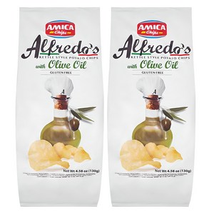 아미카칩스 알프레도 올리브오일 감자칩, 130g, 2개