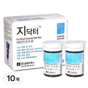 지닥터 혈당시험지 AGM-4000, 50개입, 10개