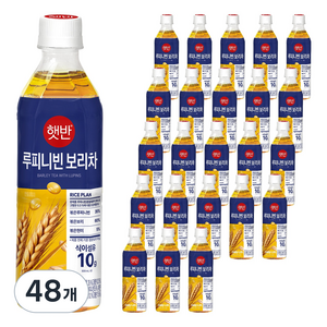 햇반 식이섬유 함유로 더 건강한 루피니빈 보리차, 500ml, 48개