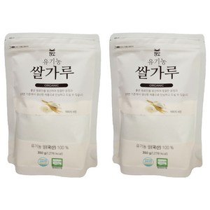 청오건강 유기농 쌀가루, 350g, 2개