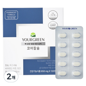 유어그린 코어칼슘 칼마디 78g, 2개, 120정