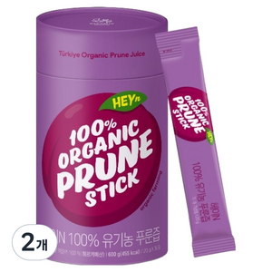 대상웰라이프 정품 헤이N 100% 유기농 푸룬즙 30p, 600g, 2개