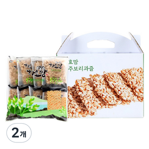 하효맘 제주 보리과즐 선물세트 24p, 2개, 768g