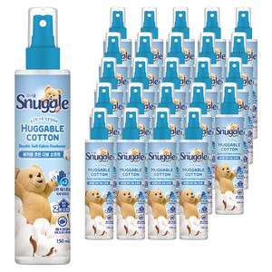 스너글 허거블 코튼 더블 소프트 섬유탈취제 본품, 150ml, 25개