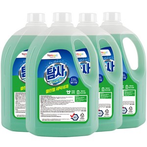 탐사 클린젤 액체 세탁세제 일반드럼 겸용, 2.5L, 4개 골드박스 특가