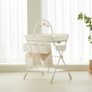 소베맘 더 뉴 프리미엄 솔리드 기저귀교환대, 크림 베이지