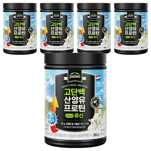 팔레오 고단백 산양유 프로틴 plus 류신, 280g, 5개