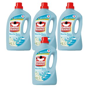 오미노비앙코 네이처프레쉬 무스키오 비앙코 화이트머스크향 액체 세탁세제, 2L, 4개