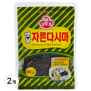 오뚜기 옛날 자른 다시마, 80g, 2개
