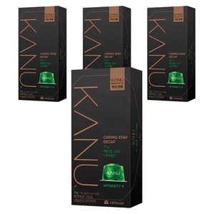 카누 바리스타 머신 전용 캡슐커피 케어링스타 디카페인, 9.5g, 10개입, 4개
