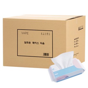 VAPE 팝업 타입 일회용 페이스 타올, 100매, 60개