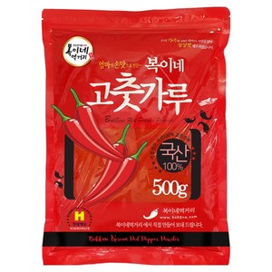 복이네먹거리 국산 고춧가루 떡볶이 소스용 보통맛, 500g, 1개