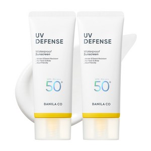 바닐라코 유브이 디펜스 워터프루프 선크림 대용량 SPF50+ PA++++, 100ml, 2개