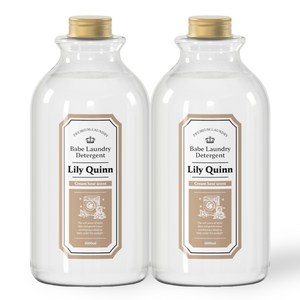 릴리퀸 유아 중성 세탁세제 크림베어, 2개, 1L