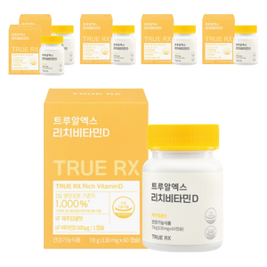 트루알엑스 리치 비타민D3 4000IU 7.8g, 60정, 6개