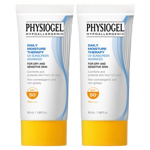 피지오겔 데일리 모이스처 테라피 유브이 썬스크린 어드밴스드 SPF50+ PA++++, 50ml, 2개