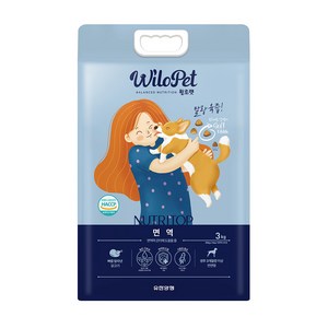 월로펫 전연령 강아지 뉴트리탑 면역 소프트사료, 닭, 3kg, 1개