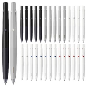 블렌 젤잉크펜 5종 세트 0.5mm, 블랙 + 그레이 + 화이트, 6세트