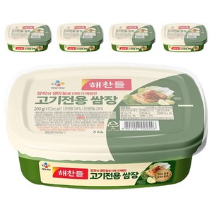 해찬들 고기전용 쌈장, 200g, 5개