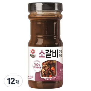 백설 소갈비 양념, 840g, 12개
