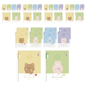 펜피아 1000 초등 스프링노트 10칸쓰기, 랜덤 발송, 50개