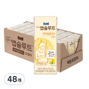 맘스앱솔루트 앱솔맘 식이섬유 주스, 200ml, 48개