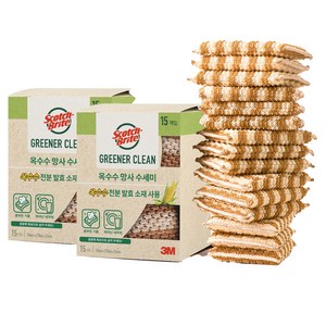 스카치브라이트 옥수수 망사수세미, 15개입, 2개