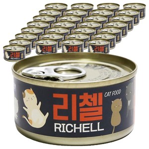 테비토퍼 고양이 리첼 캔, 참치, 80g, 72개