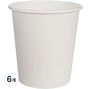 봉구유통 테이크아웃컵 일회용 무지 종이컵 350ml, 100개입, 6개