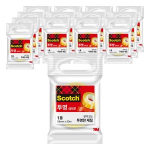 스카치 다용도 테이프 550 리필 18mm x 20m, 14개