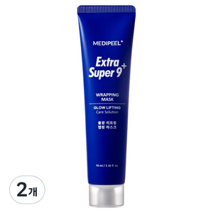 메디필 엑스트라 슈퍼9 플러스 물광 리프팅 랩핑 마스크, 1개입, 2개