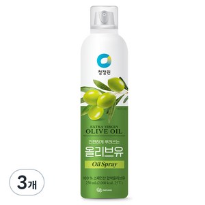청정원 올리브유 스프레이, 250ml, 3개