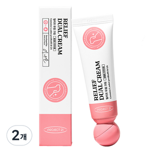 프로젝트21 반려동물 릴리프 듀얼 크림, 25g, 2개