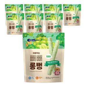 베베쿡 처음먹는 빼빼롱뻥, 청포도, 30g, 8개