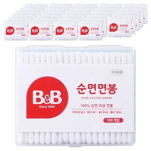 비앤비 유아 면봉, 100개입, 50개